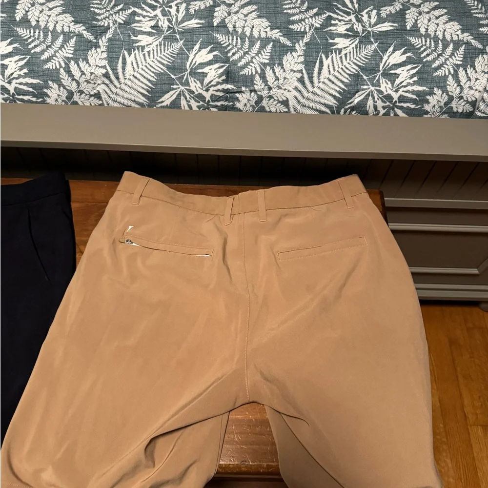Primo Men's Navy blue  and Tan GOLF Shorts - Picture 3 of 5